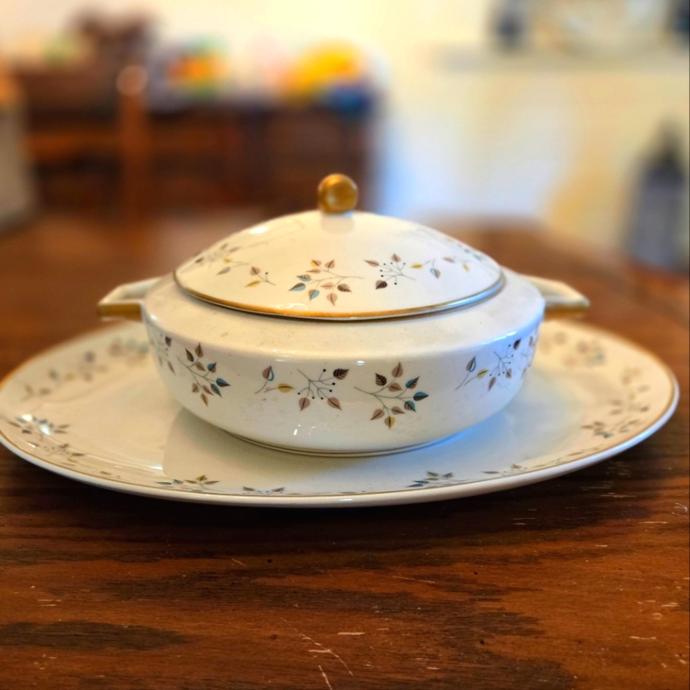 Vintage Princess China RIVIERA Casserole dish